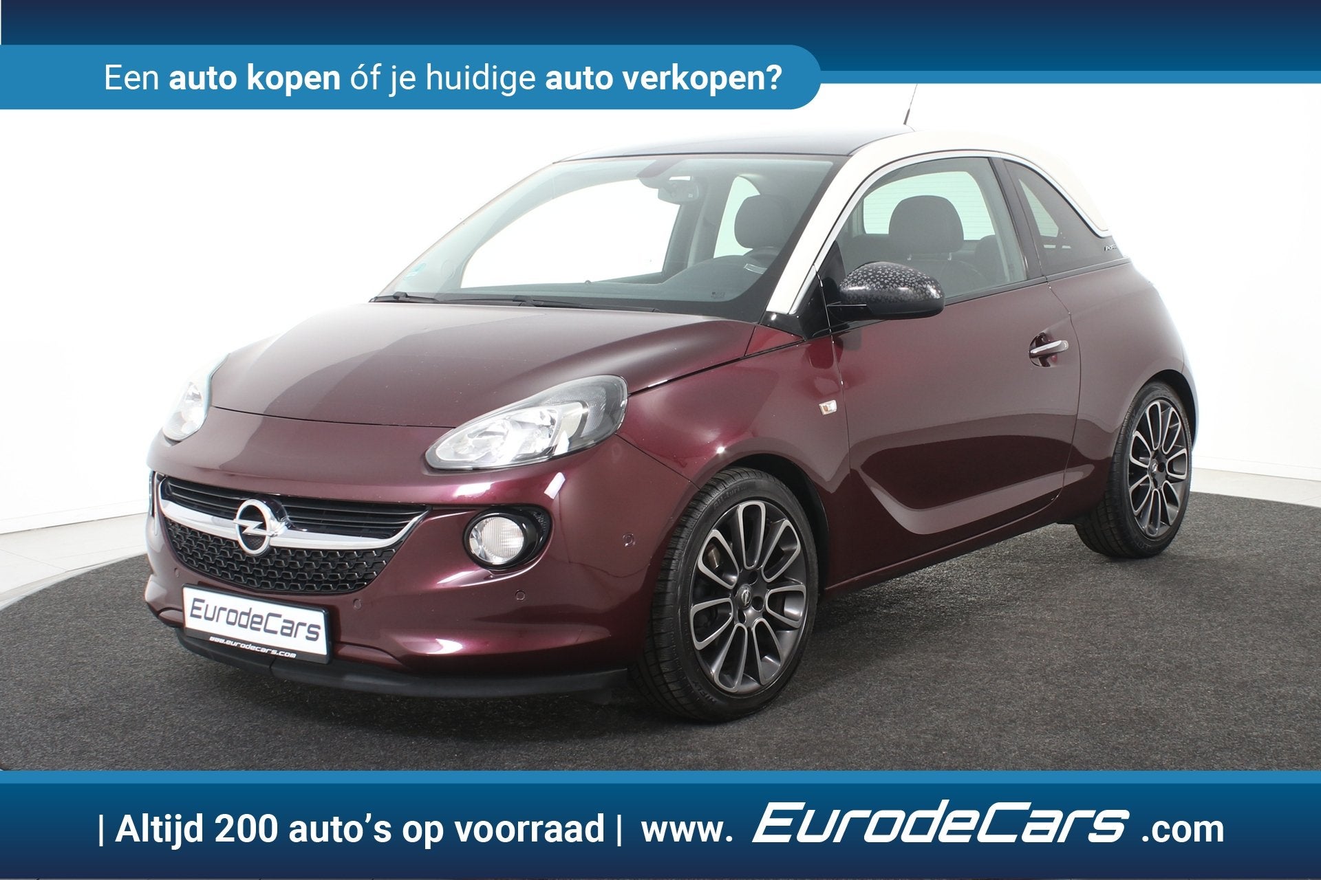 Opel ADAM 1.4 Glam *Leer*Panoramadak*Navigatie* (bj 2012), Auto's, Voorwielaandrijving, Euro 5, ADAM, 4 stoelen