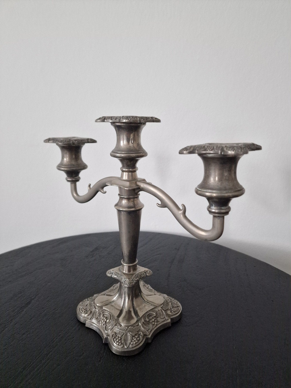 Zilverkleurige Kandelaar, Ophalen of Verzenden