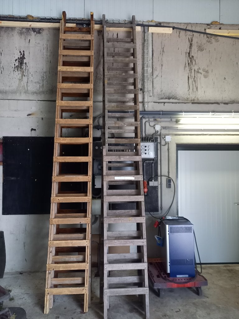 houten ladder, Doe-het-zelf en Verbouw, Ladders en Trappen, Ophalen, Gebruikt, Ladder, 2 tot 4 meter
