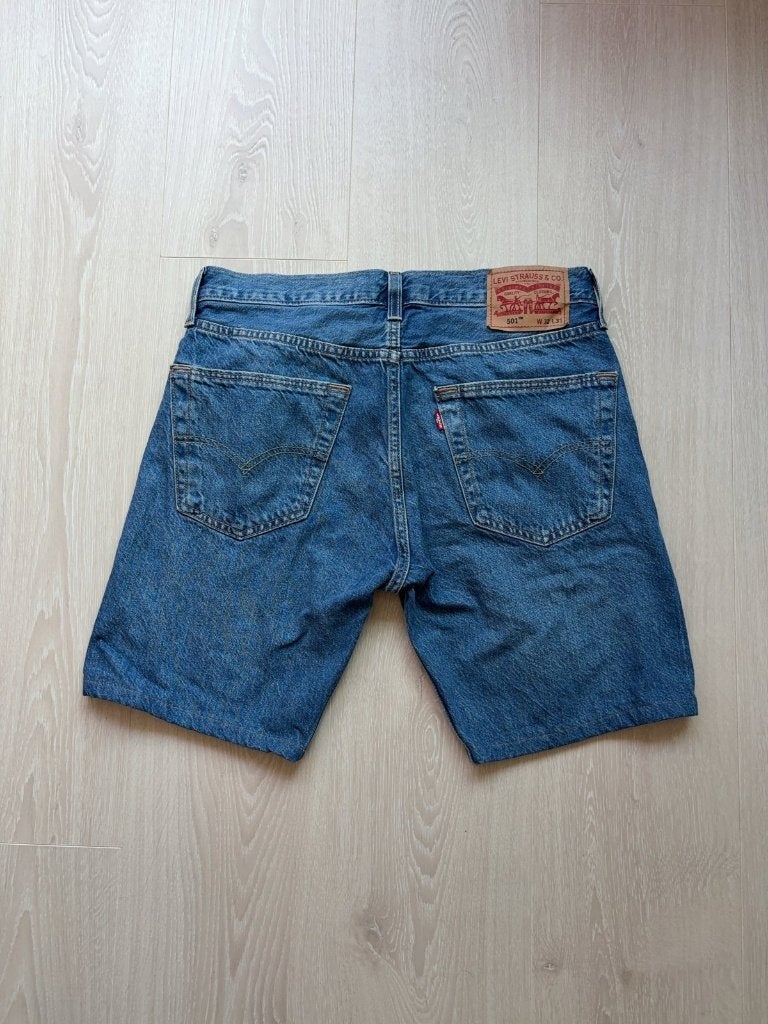 Levi's 501 Korte Broek W32, Blauw, ., W32 (confectie 46) of kleiner, Ophalen of Verzenden