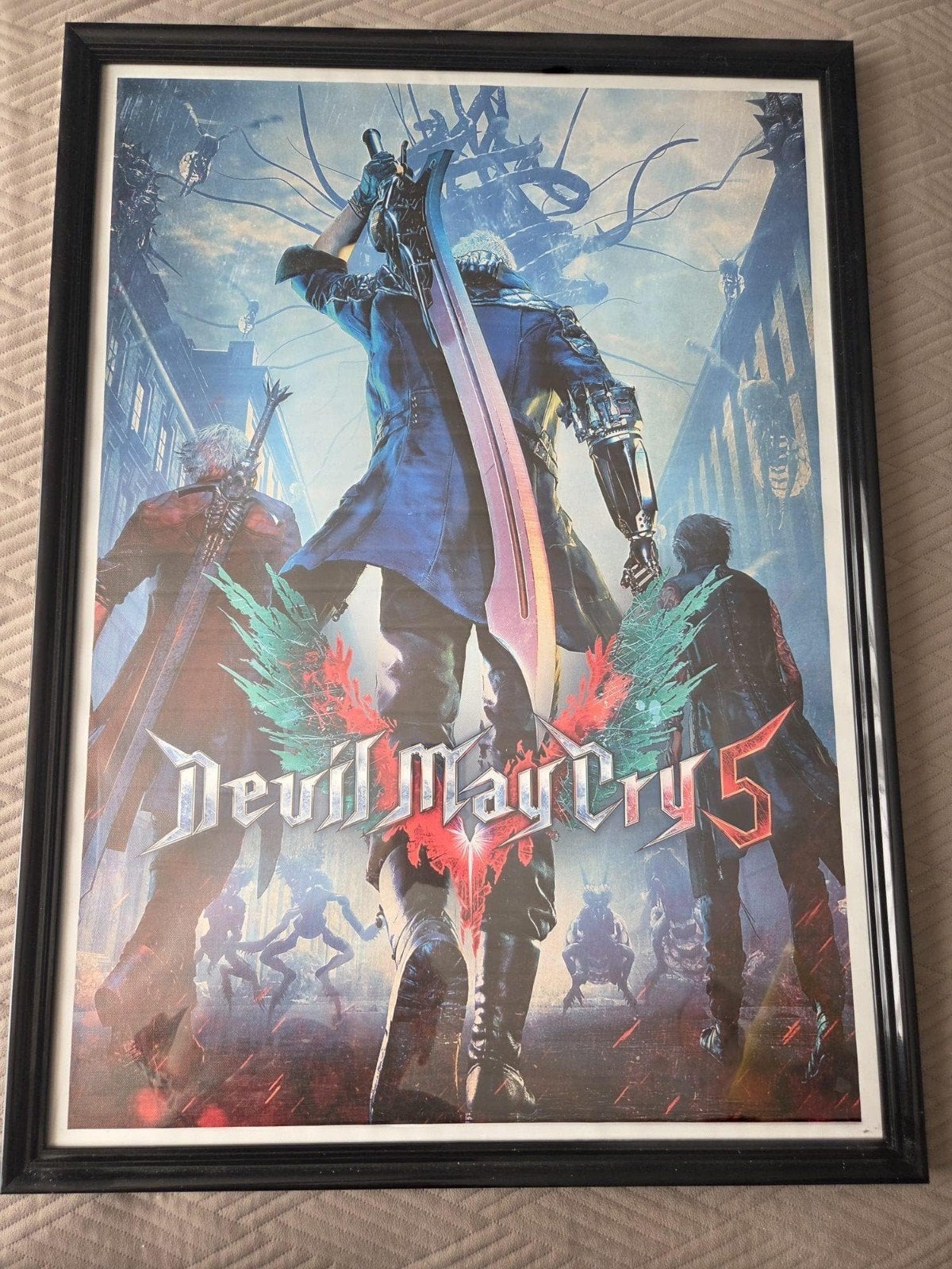Poster met lijst, Ophalen