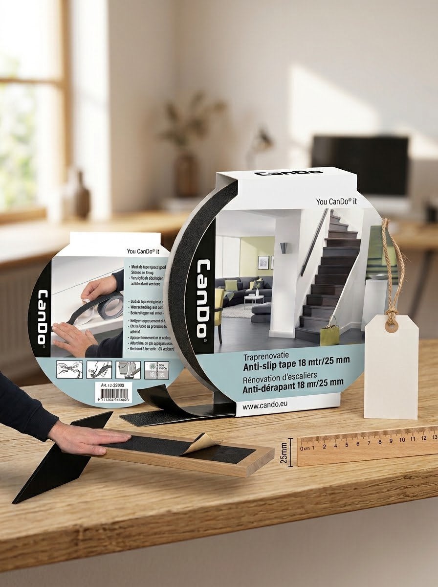 CanDo Anti-slip tape 18m/25mm voor trappen, Ophalen, Nieuw