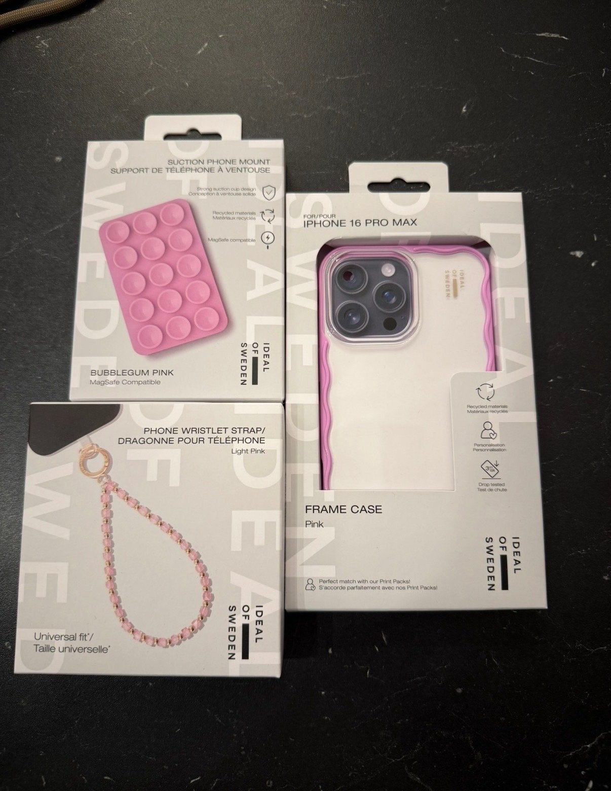 Ideal of Sweden iPhone 16 Pro Max Hoesje + Accessoires, Kunststof, IPhone 16 Pro Max, Paars, MagSafe