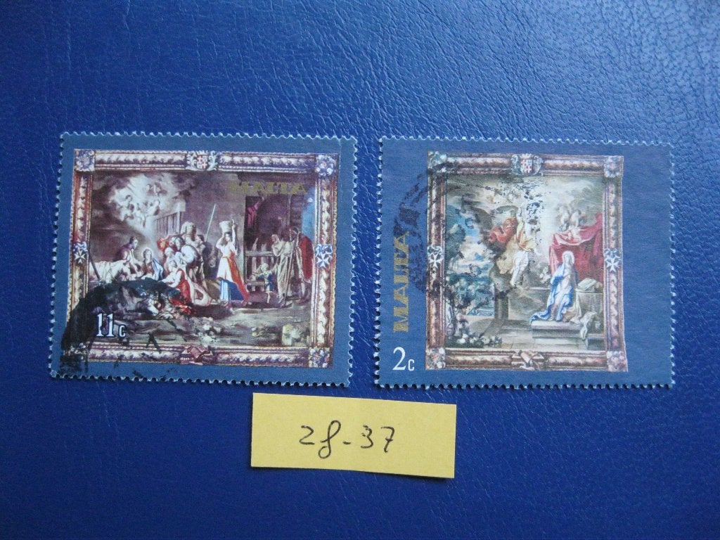 malta - peter paul rubens 1977 (zf-37), Ophalen of Verzenden, Malta, Gestempeld