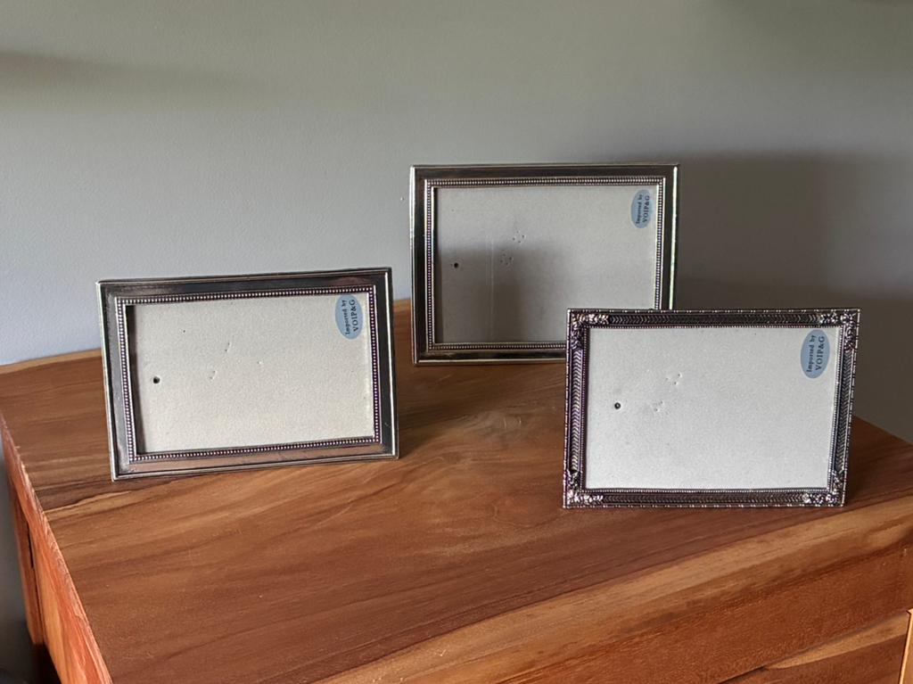 Mooie zilverkleurige fotolijstjes, Audio, Tv en Foto, Fotografie | Fotolijsten, Ophalen, Zo goed als nieuw