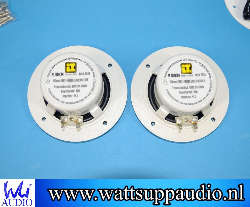InterTechnik M100 KX4 Marine speakers 10cm / 4 inch, Gebruikt, ., Ophalen of Verzenden, .