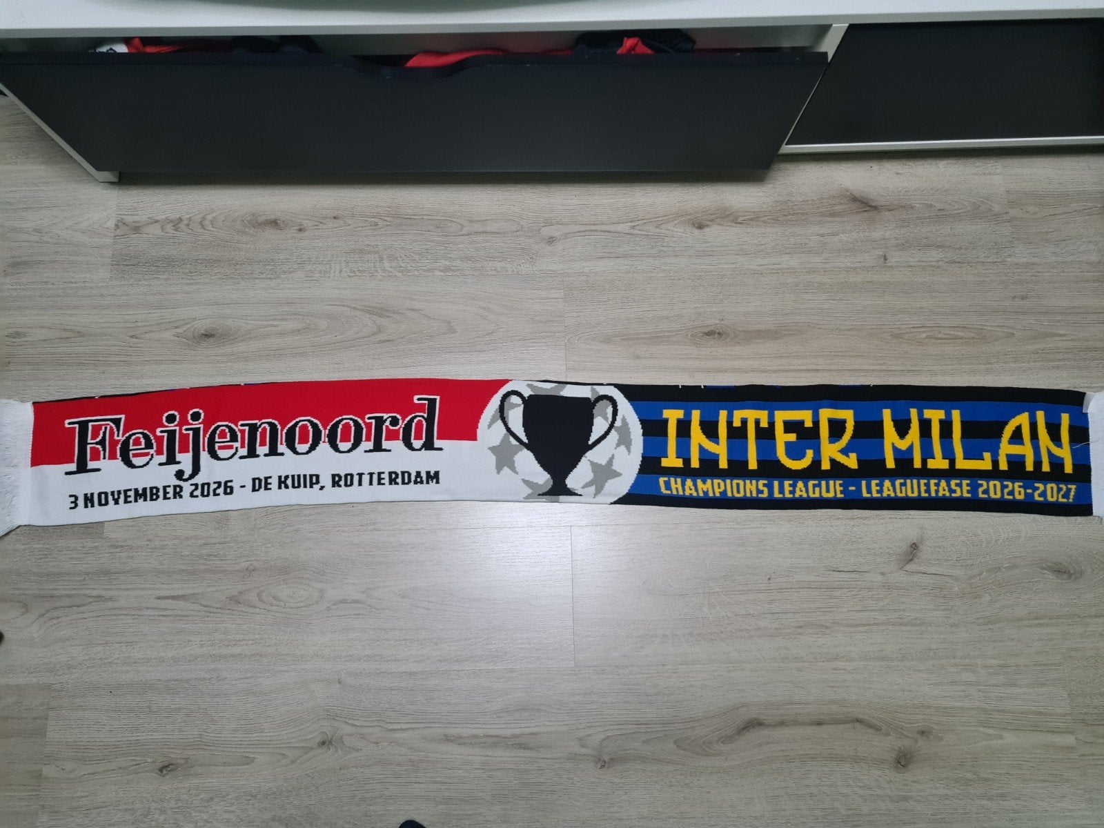Feyenoord Inter milan sjaal, Verzenden, Nieuw, Feyenoord, Vaantje of Sjaal