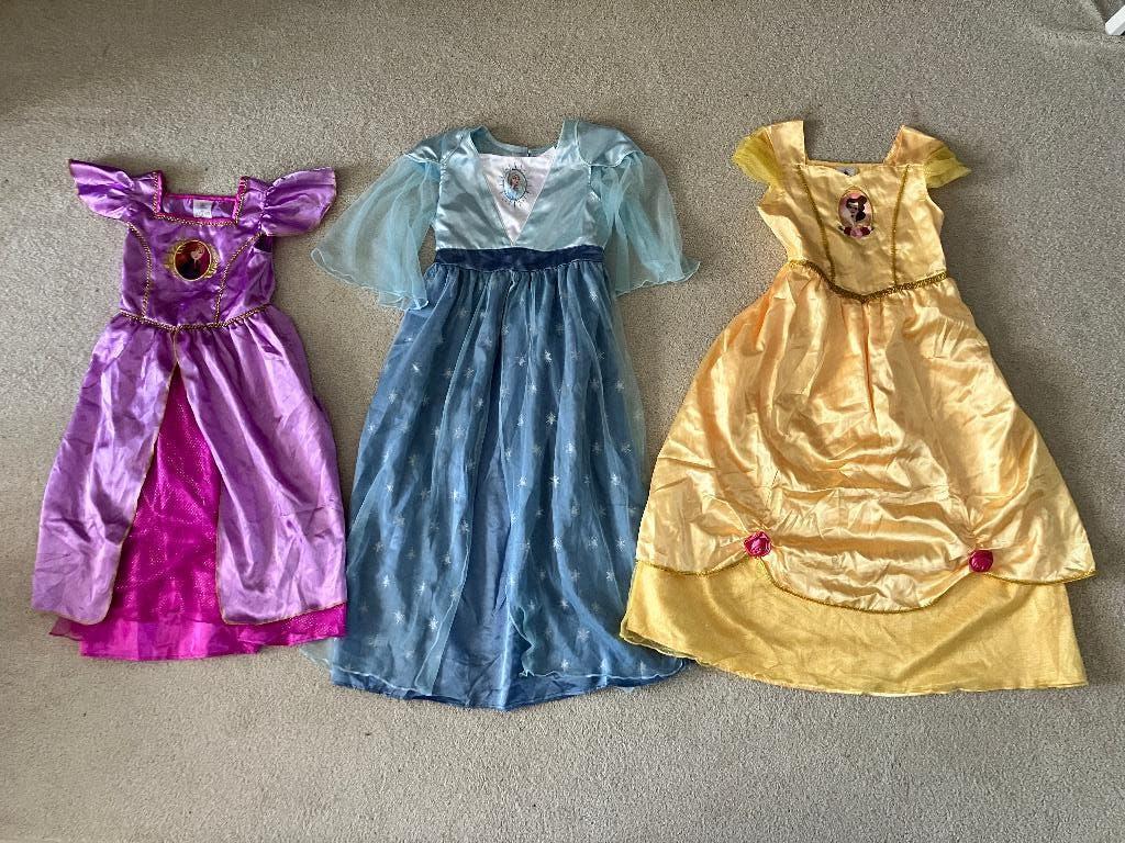 Disneyland Parijs verkleedjurken Elsa, Anna en Belle, Ophalen of Verzenden, Assepoester of Belle, Zo goed als nieuw, Kleding of Textiel