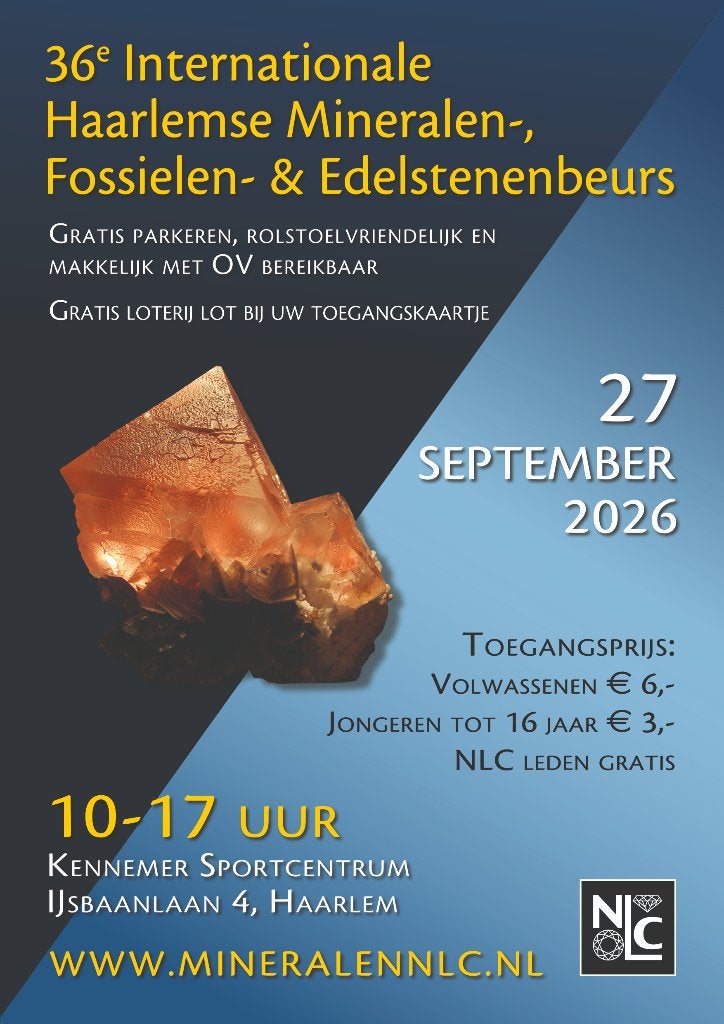 Haarlemse mineralen en edelstenen beurs, Ophalen of Verzenden, Nieuw
