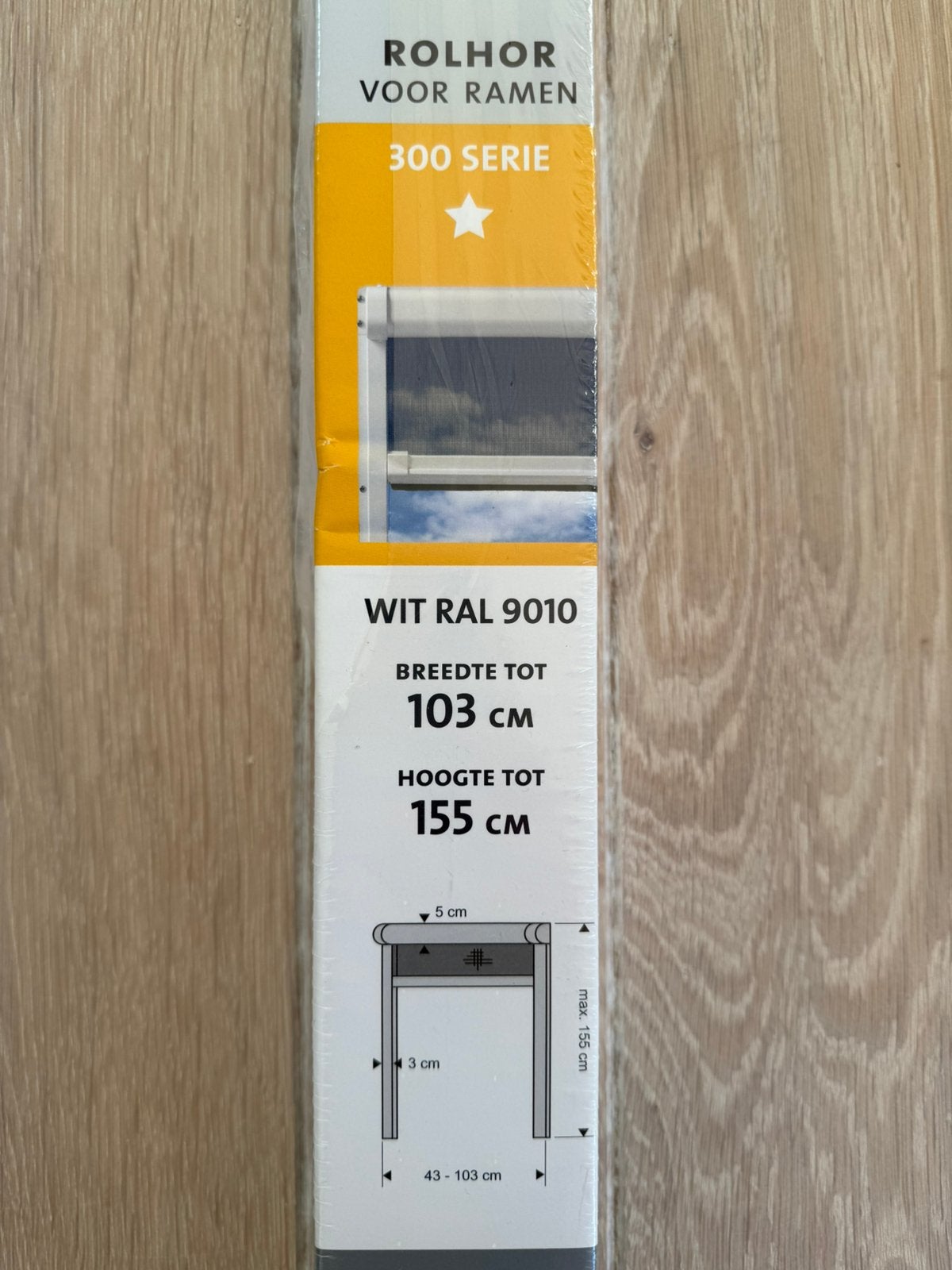 Bruynzeel raamrolhor S300 103x155 cm – nieuw in verpakking, Bruynzeel, Wit, Nieuw, Ophalen of Verzenden