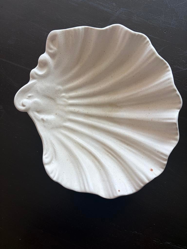 Vintage Keramiek Schelp Schaaltje - Crème, Ophalen of Verzenden