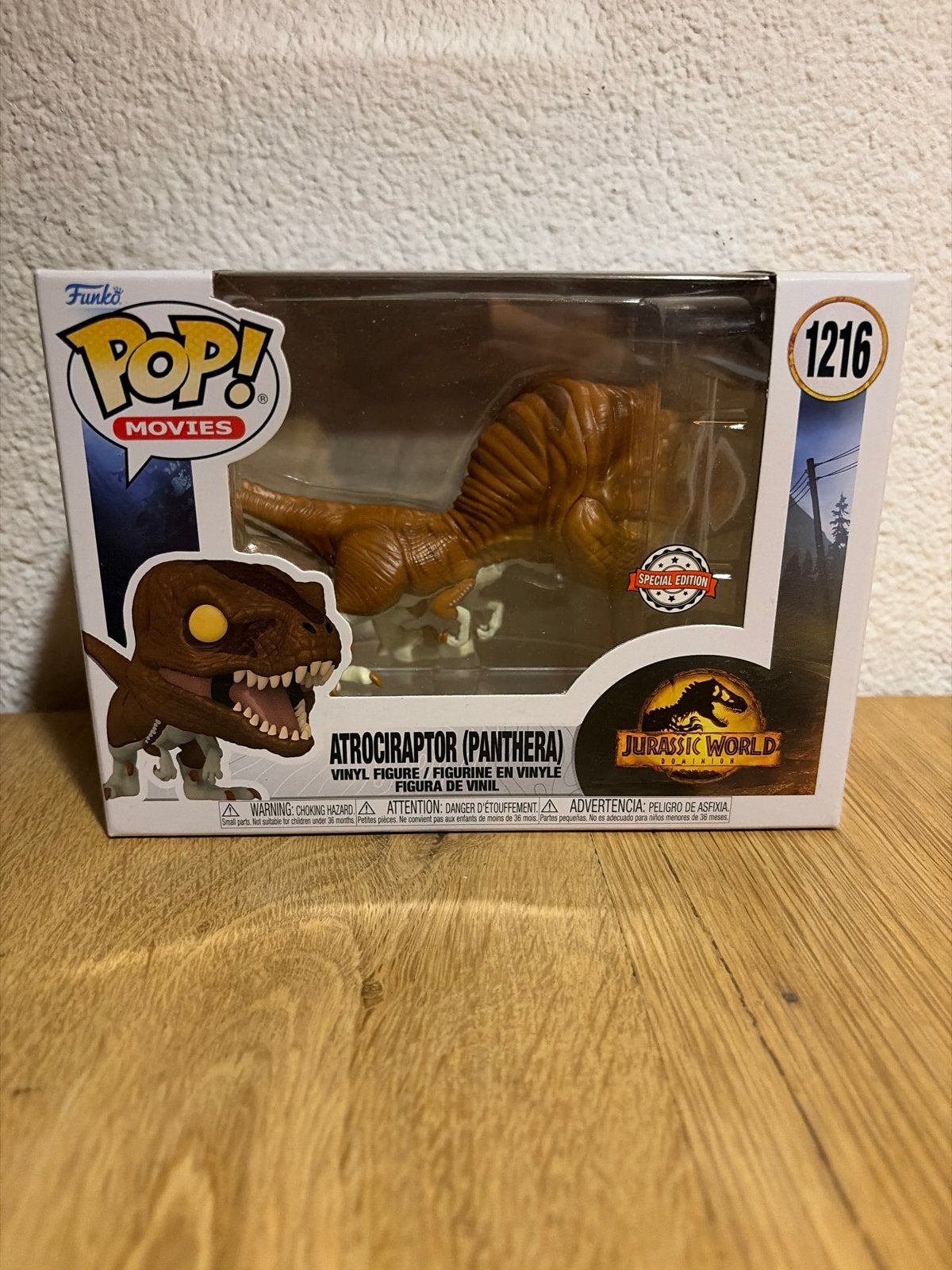Funko Pop! Movies Atrociraptor (Panthera) #1216 Jurassic Wor, Ophalen of Verzenden, Zo goed als nieuw