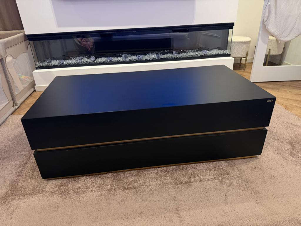 Salontafel Zwart Luxe Design – Zo Goed Als Nieuw, Huis en Inrichting, Tafels | Salontafels, Ophalen of Verzenden, Zo goed als nieuw