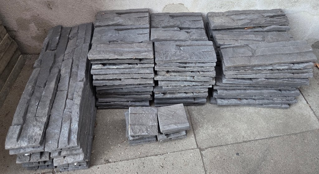 Natuurstenen sierstrip, wandstip, muurtegel, steenstrip, Ophalen, Gebruikt, Wandtegels, Minder dan 20 cm