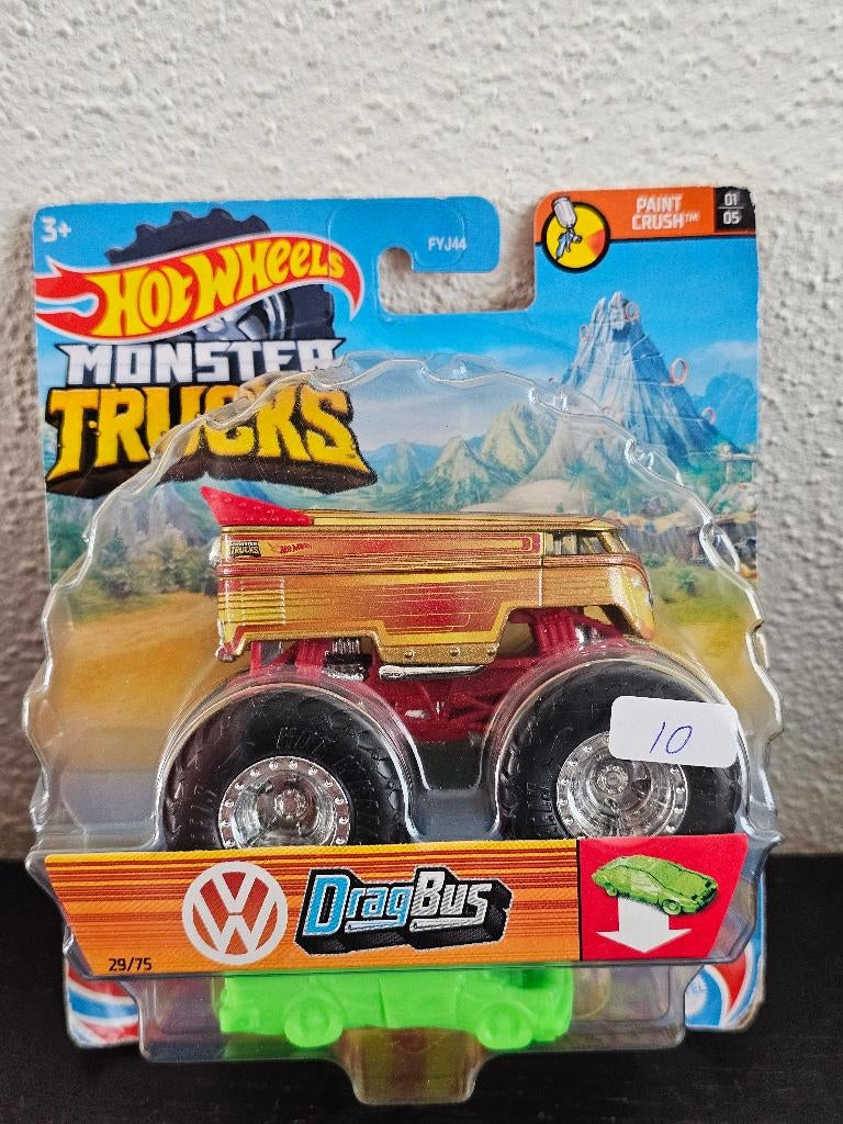 Hot Wheels Monster Trucks Volkswagen Drag Bus Hot Wheels #1, Verzenden, Nieuw, Auto