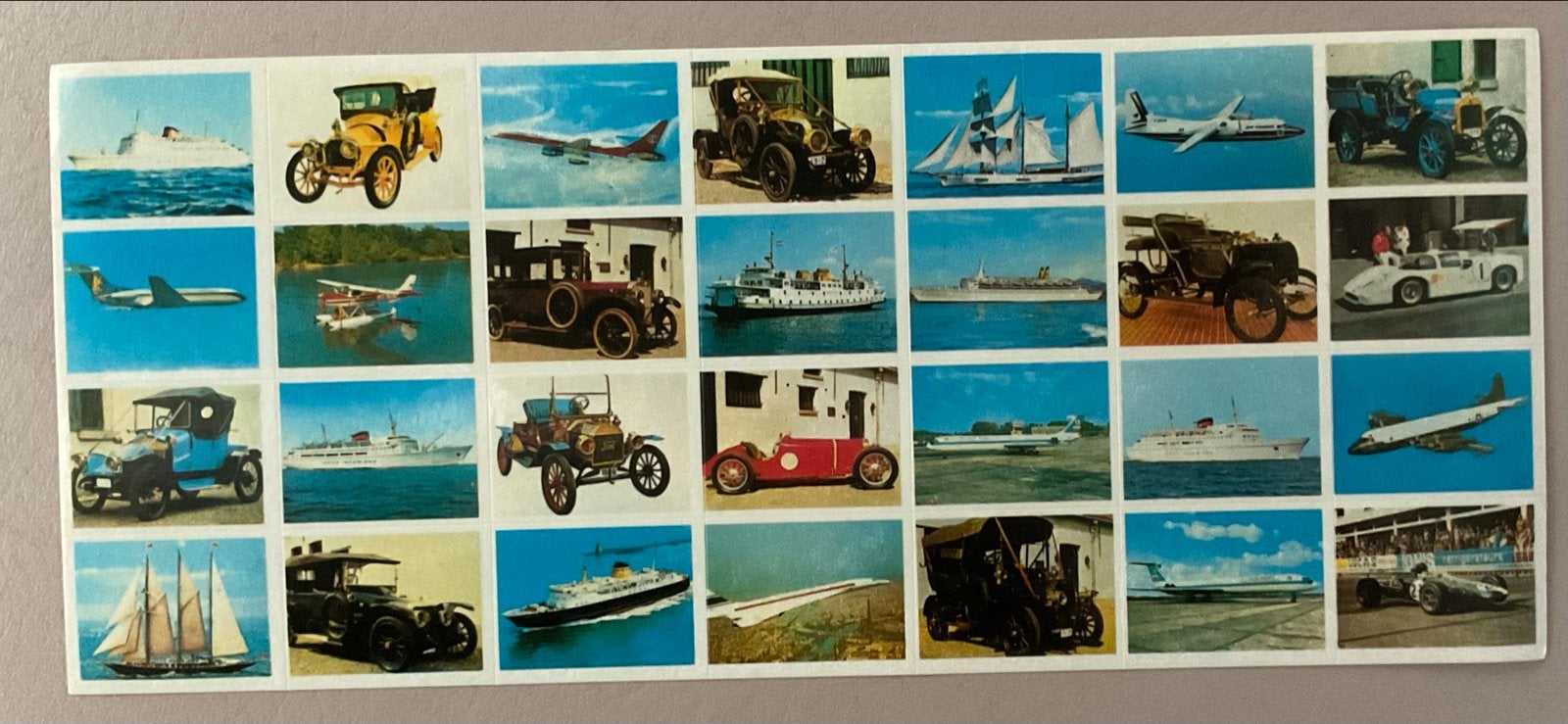 Vintage beloningsstickers Auto's, Schepen, Vliegtuigen Stulp, Ophalen of Verzenden, Meerdere stickers