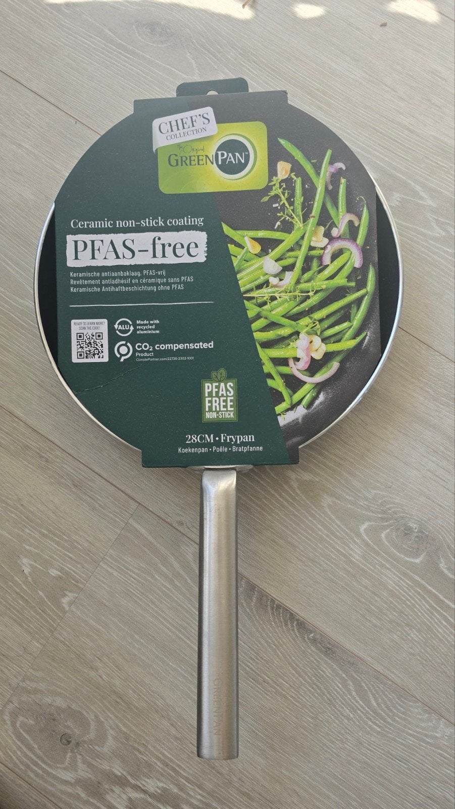 GreenPan Koekenpan 28cm PFAS-vrij Keramische Antiaanbaklaag, Ophalen of Verzenden