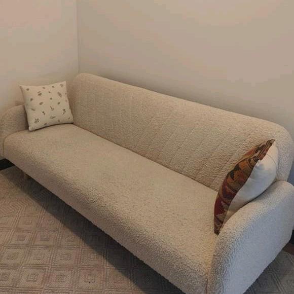 Jysk 3-persoons opklapbare slaapbank, Huis en Inrichting, Slaapkamer | Slaapbanken, Ophalen, Gebruikt, Tweepersoons, Beige