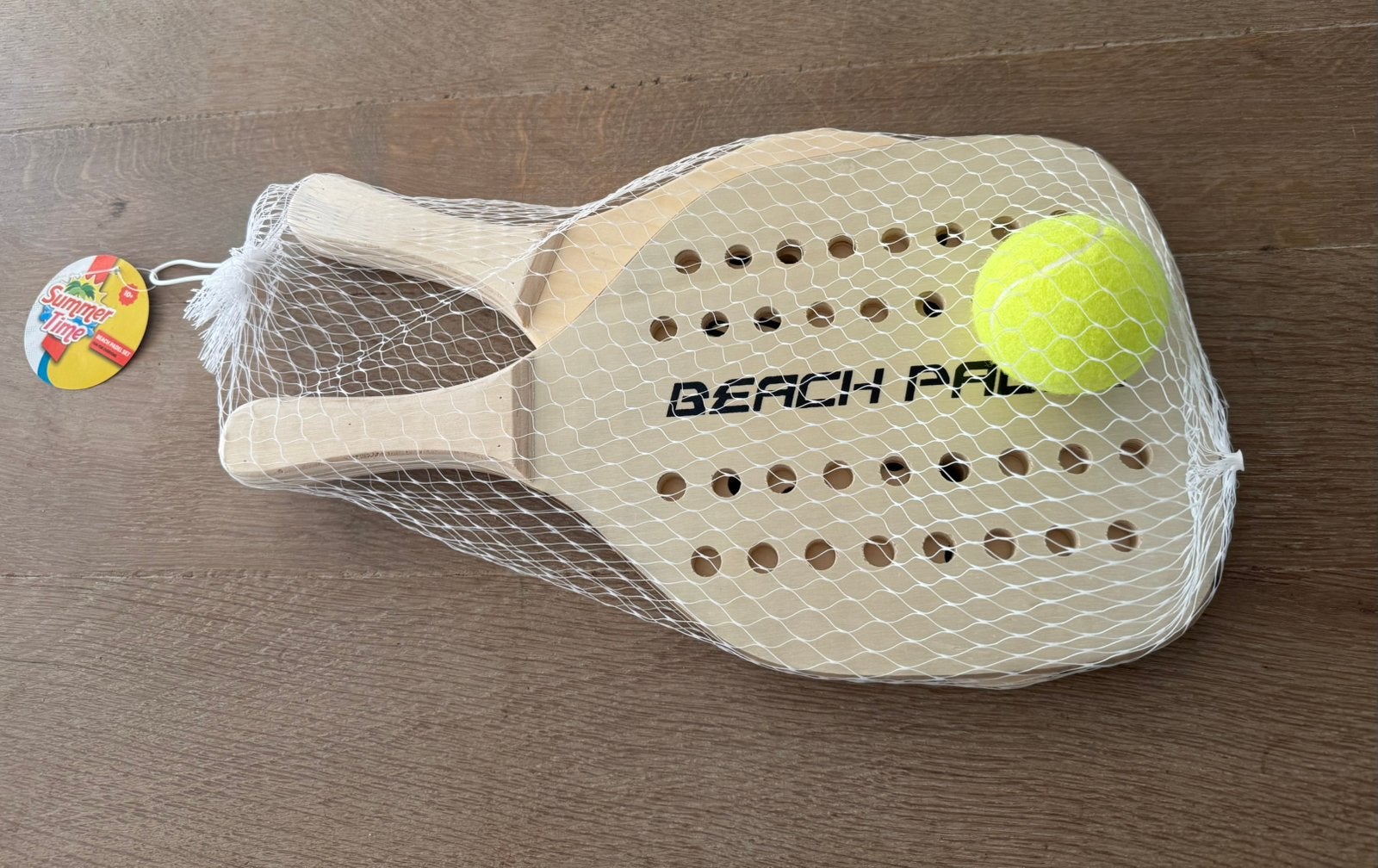 Summer Time houten Beach Padel set, nieuw, Sport en Fitness, Padel, Ophalen of Verzenden, Nieuw, Padelracket