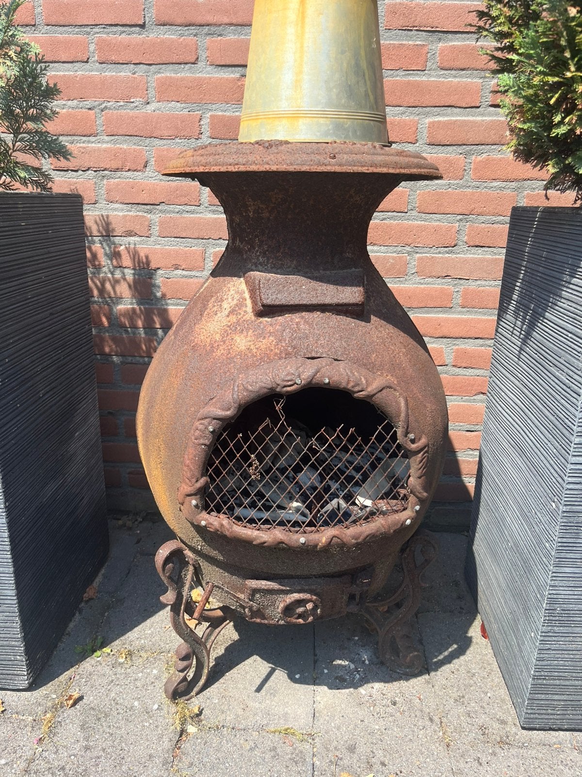 Oude tuinhaard, Ophalen, Zo goed als nieuw