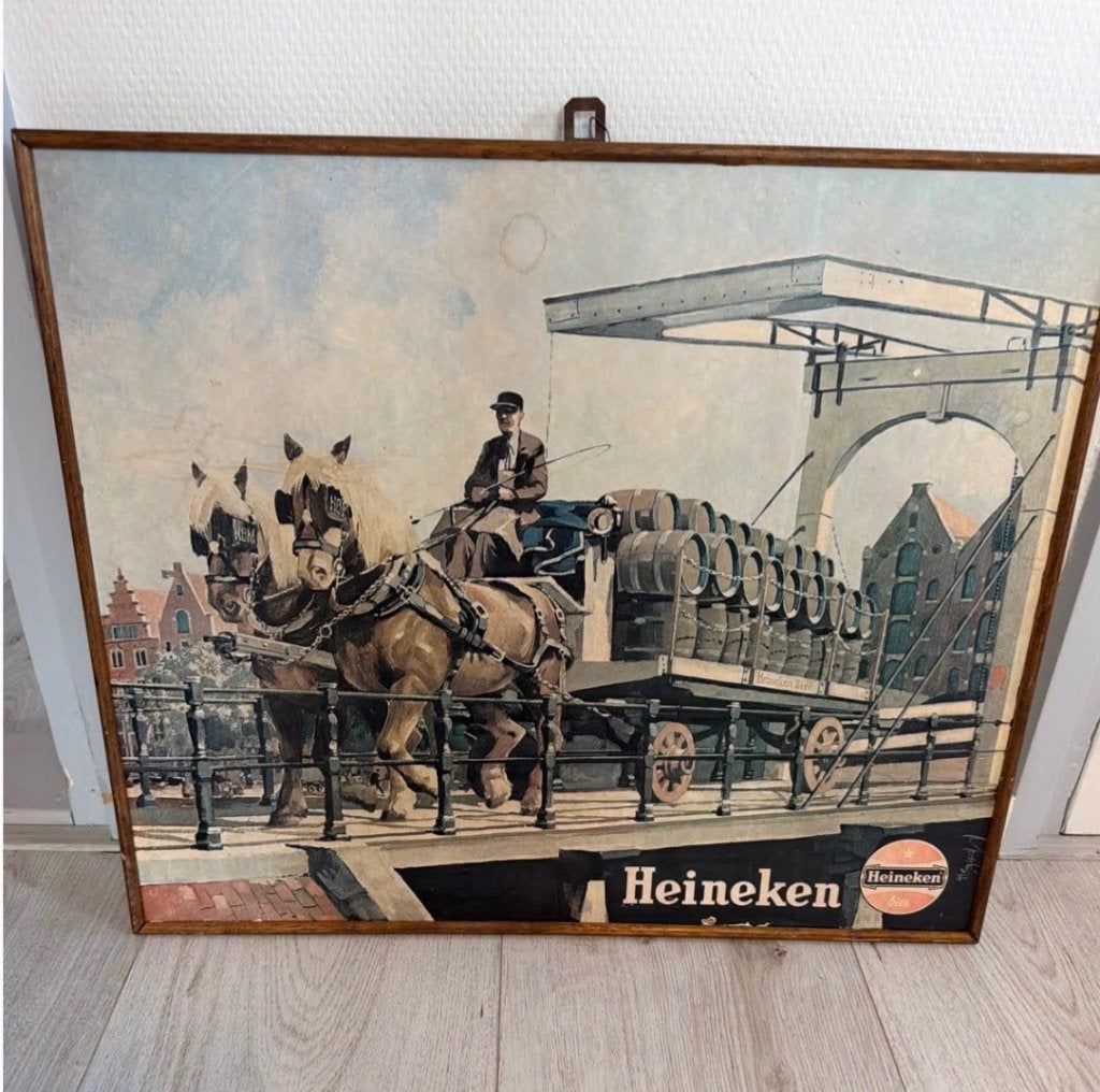 3 mooie Heineken borden, Ophalen, Zo goed als nieuw, Overige typen, Heineken