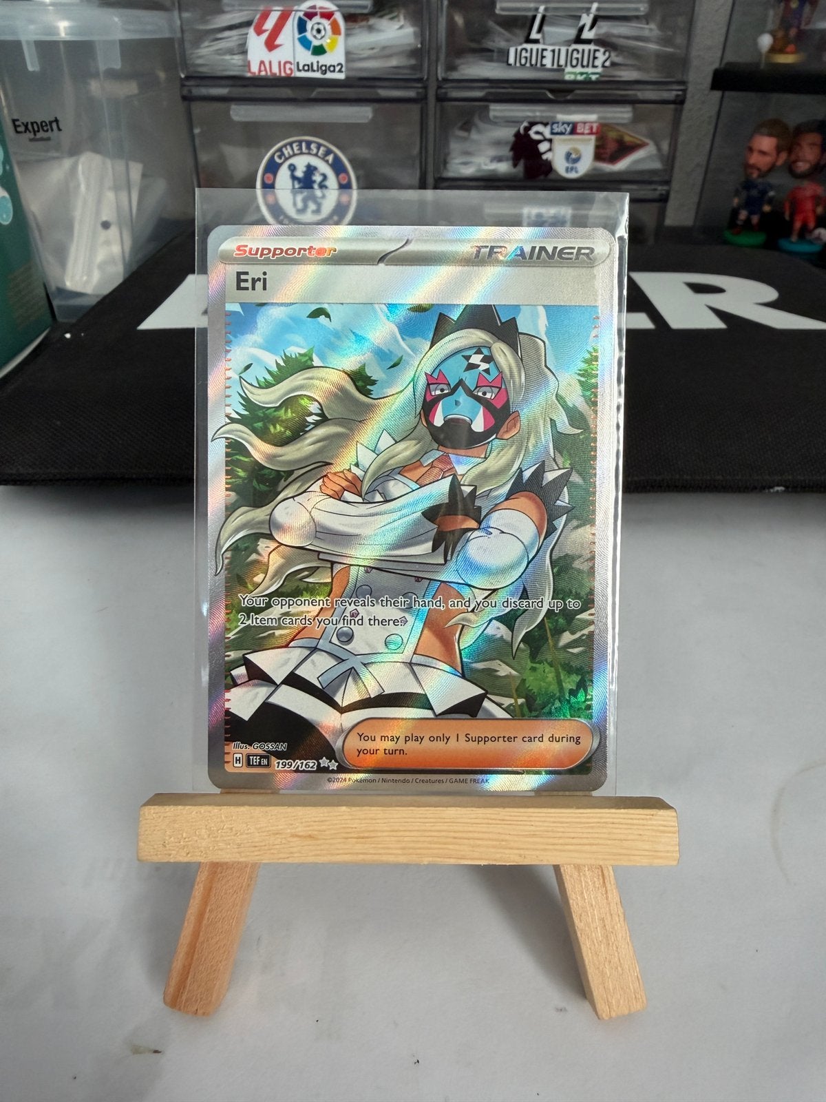 Pokemon Eri 199/162 TEF, Ophalen of Verzenden, Nieuw, Losse kaart, Foil
