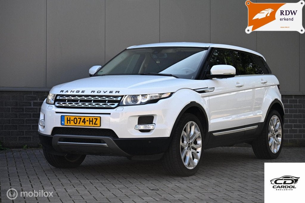 Land Rover Range Rover Evoque 2.0 Si4WD Prestige-Full Option, Euro 5, Zwart, Wit, Bedrijf