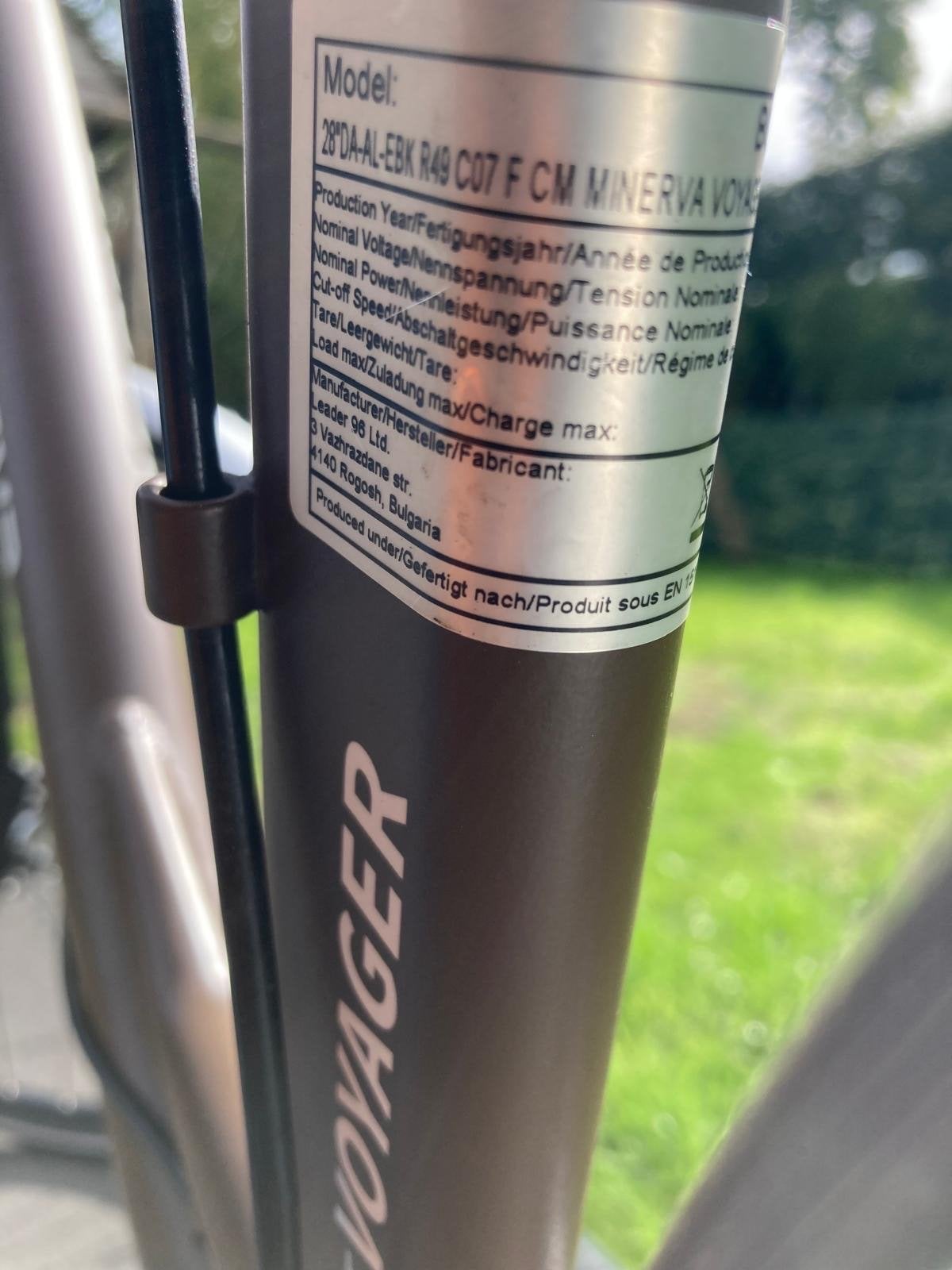 Minerva Voyager Comfort E-bike - Bruin, Fietsen en Brommers, Zo goed als nieuw, 51 tot 55 cm, 50 km per accu of meer, Ophalen