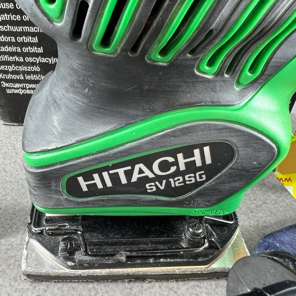 Hitachi SC12SG Schuurmachine | in doos | 413427, Ophalen of Verzenden, Gebruikt, Minder dan 600 watt, Vlakschuurmachine