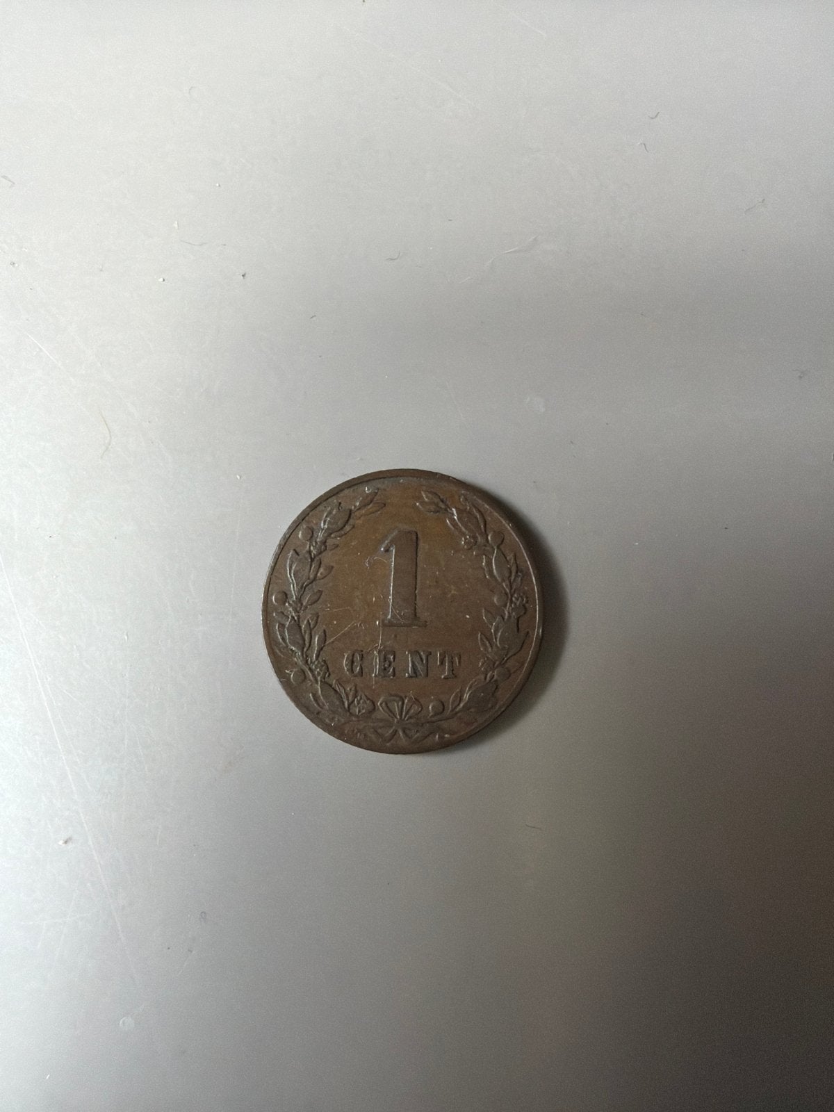 Zeldzame 1 Cent Munt uit 1882 - Koning Willem III, Ophalen, Koning Willem III, 1 cent, Losse munt