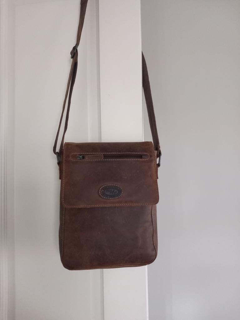 Leren Micmac tas / Kantoortas., Sieraden, Tassen en Uiterlijk, Ophalen of Verzenden, Bruin, Handtas