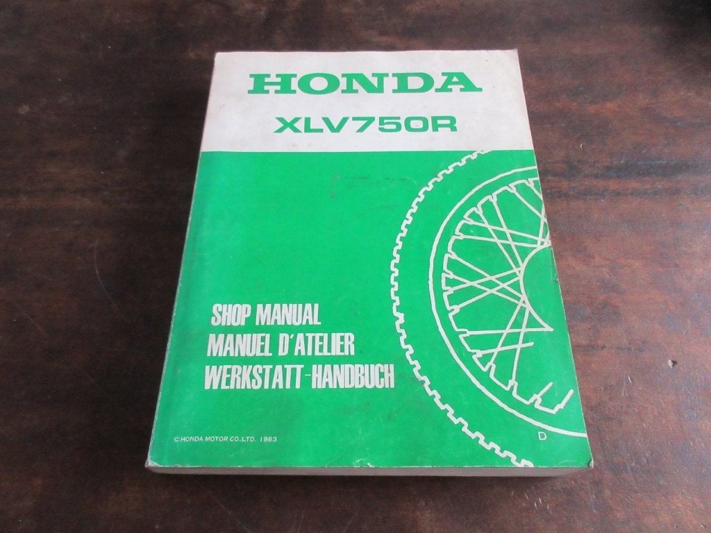 Honda XLV750R shop manual werkplaatshandboek, Ophalen of Verzenden, Honda