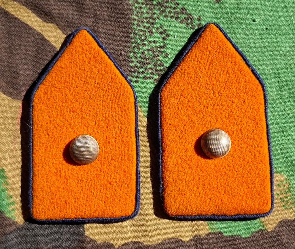 Set kraagspiegels Adjudant/vaandrig Fuseliers GFPI, Ophalen of Verzenden, Landmacht, Nederland, Embleem of Badge