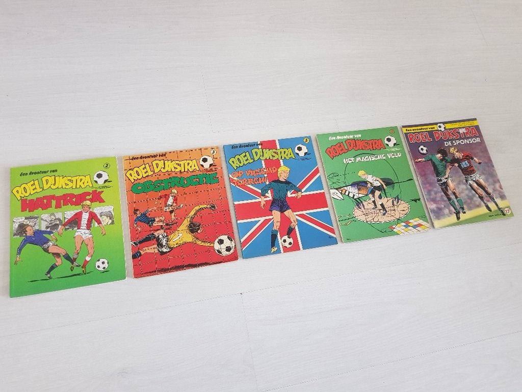 5 x Roel Dijkstra, Eén stripboek, Ophalen of Verzenden, Gelezen, Jan Steeman, Andries Brandt