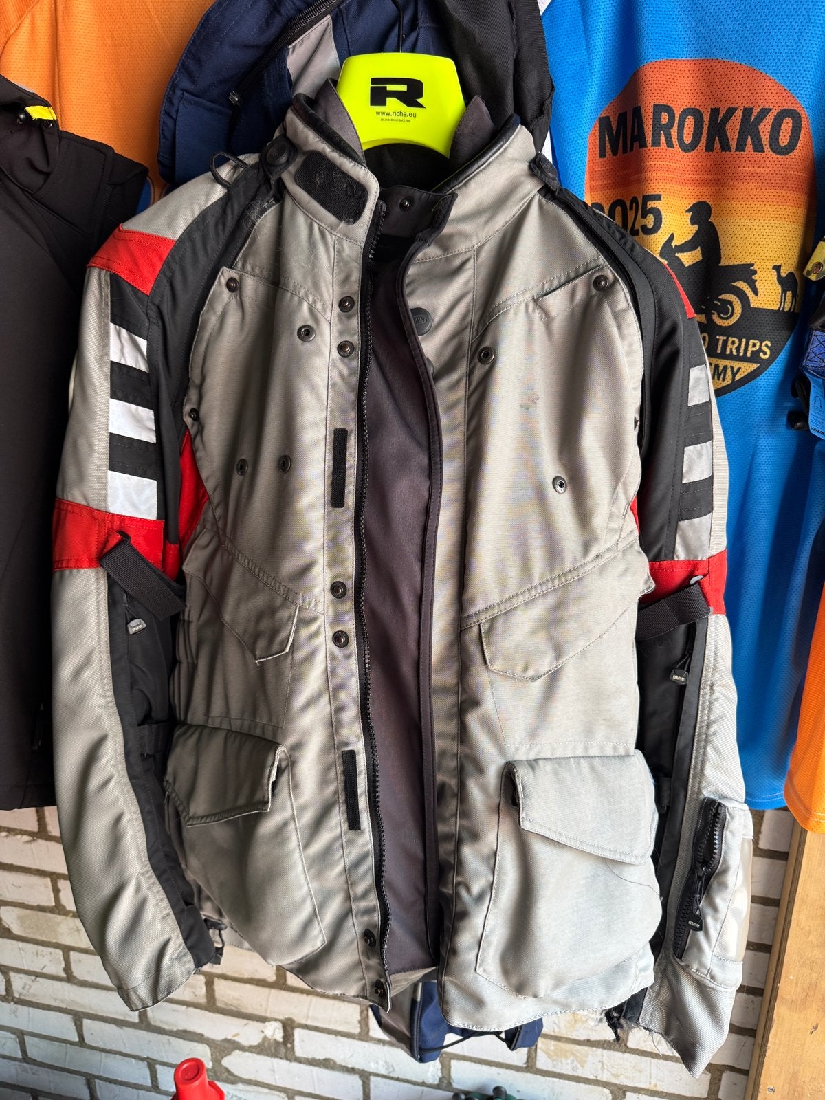 BMW Rallye Motorpak Maat 48/25 (32) met Liners en Beschermin, Motoren, Ophalen of Verzenden, Tweedehands, Heren, Jas | textiel