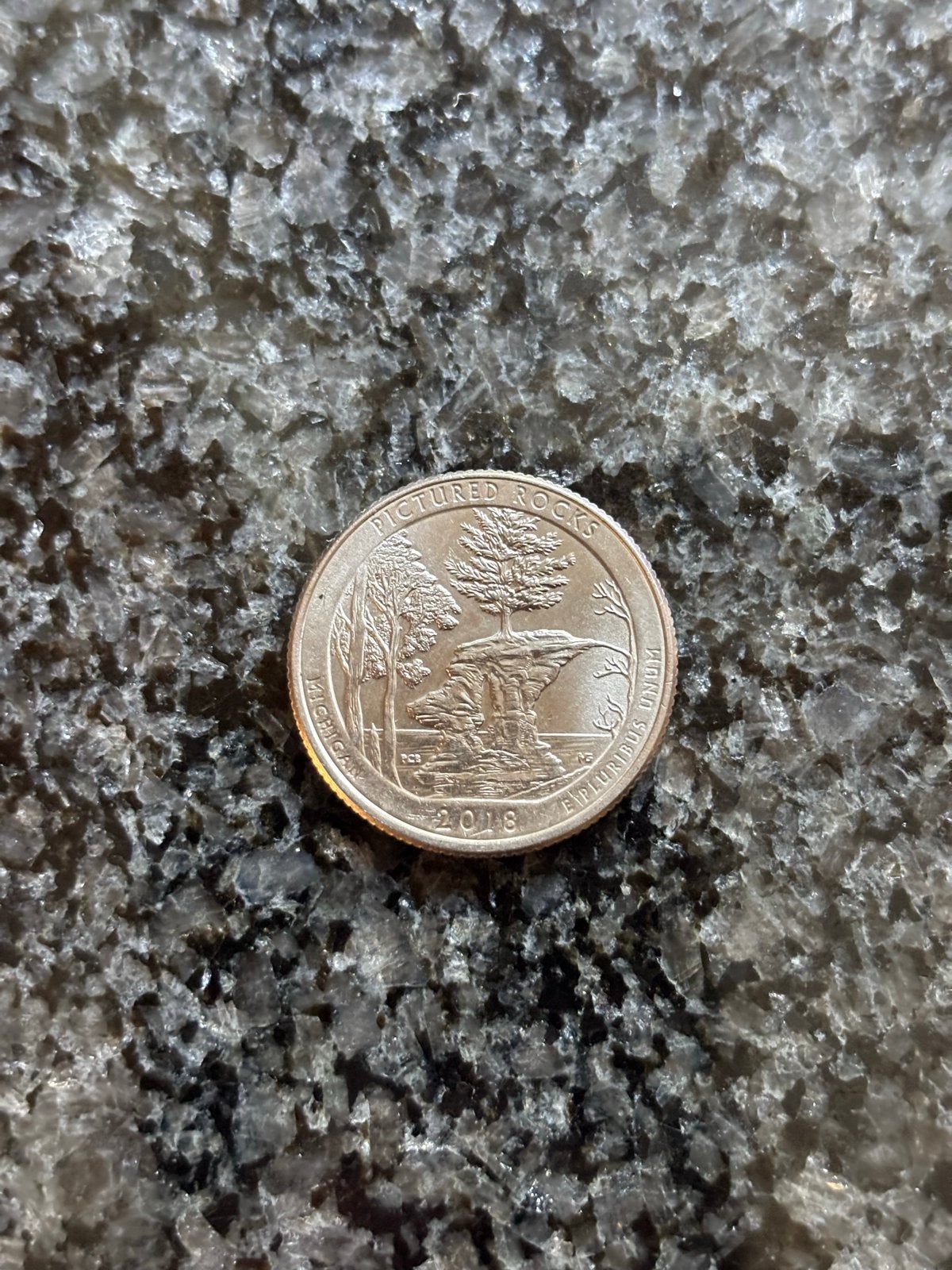 Amerikaanse Quarter Dollar - Pictured Rocks 2018, Verzenden, Losse munt