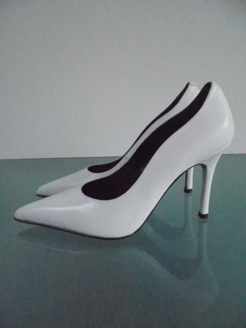 Brenda Zaro witte leren hakken 37 | Nieuw | Gratis verzenden, Kleding | Dames, Schoenen, Verzenden, Wit, Brenda Zaro, Nieuw