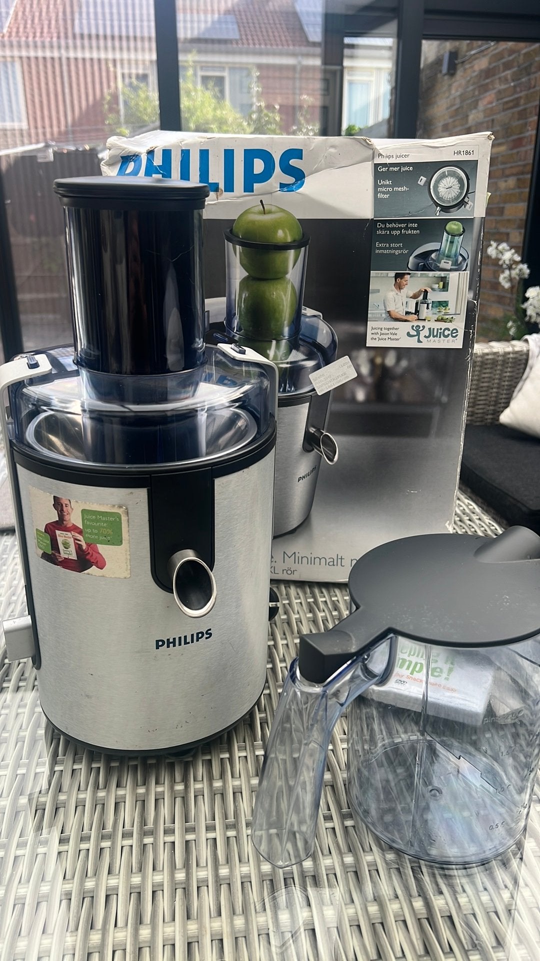 Philips juicer, Witgoed en Apparatuur, Ophalen of Verzenden, Zo goed als nieuw, Elektrisch