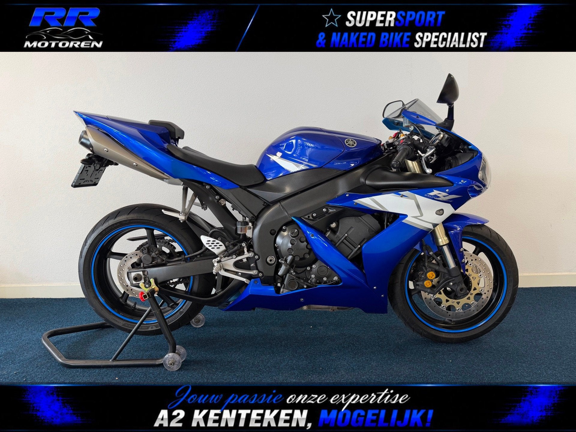 Yamaha Sport YZF-R1 1000cc RN12 Blauw, Sportuitlaat, Super Sport, Meer dan 35 kW, 998 cc