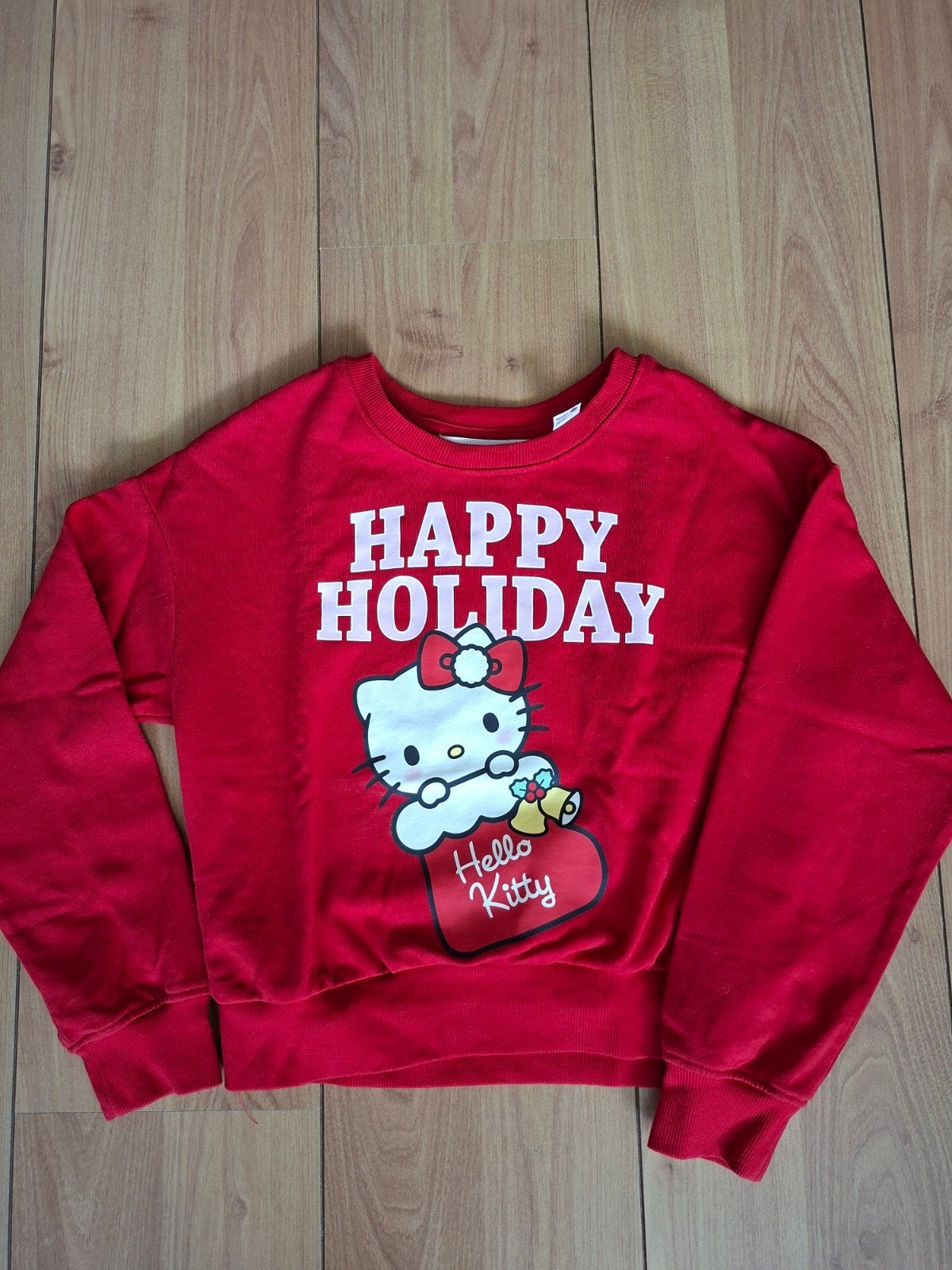 H&M Hello Kitty Happy Holiday sweater maat 134/140, Gebruikt, Meisje, Trui of Vest, H&M