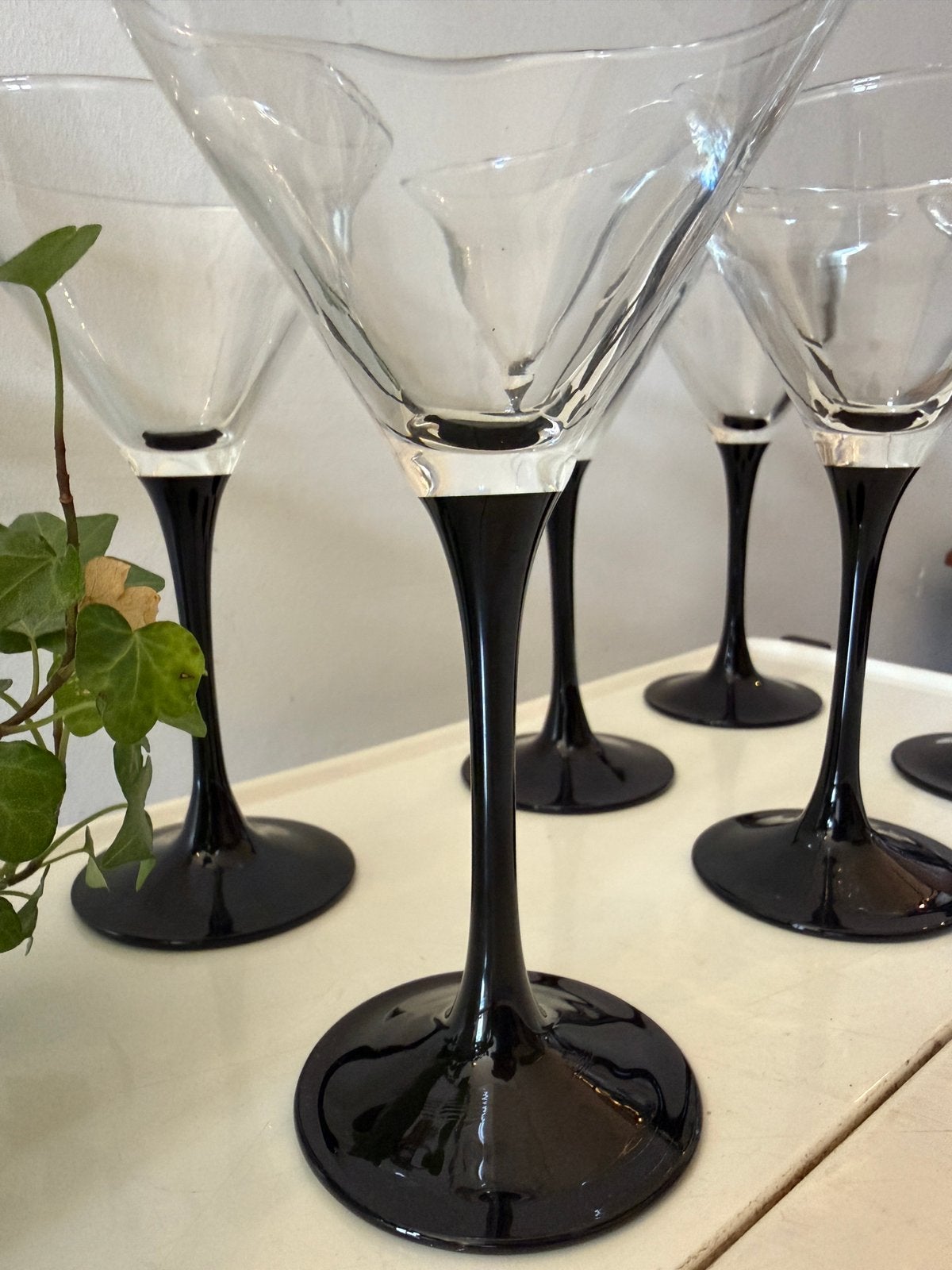 Set van 6 Luminarc Domino martini glazen, Ophalen of Verzenden