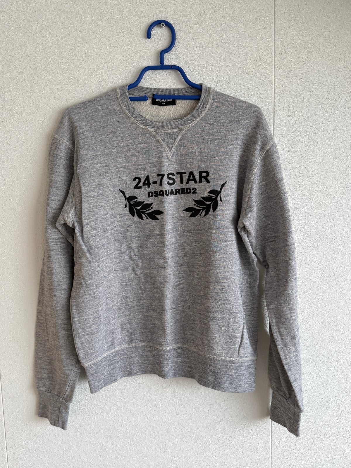 Dsquared2 24-7STAR sweater grijs maat 16Y, Ophalen of Verzenden, Zo goed als nieuw, Maat 46 (S) of kleiner, Grijs