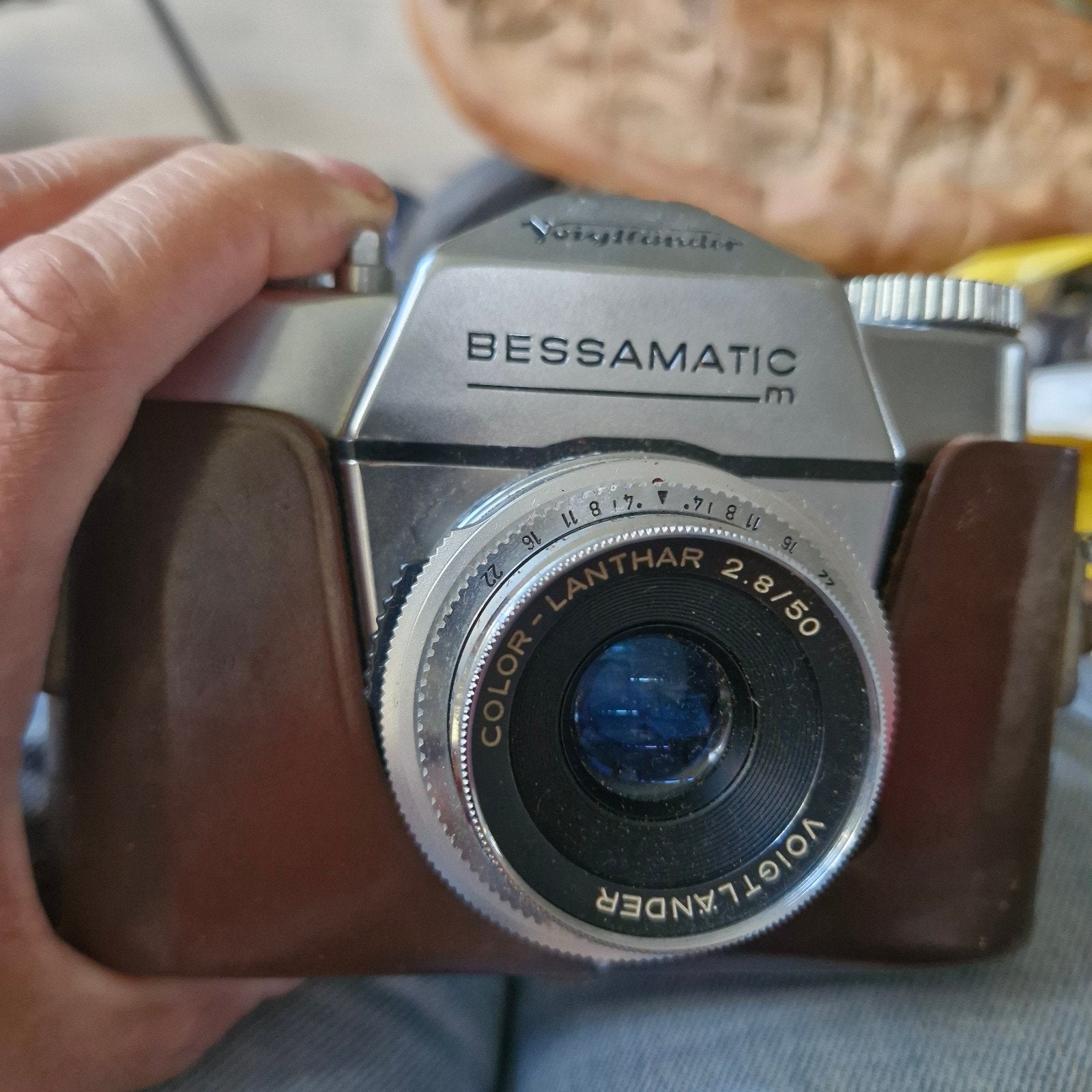 Voigtländer Bessamatic Spiegelreflexcamera met lens, Ophalen of Verzenden, Gebruikt, Spiegelreflex, Overige Merken