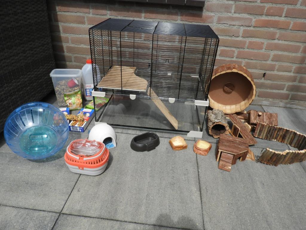 Hamsterkooi met accessoires, Kooi, Gebruikt, Minder dan 75 cm, Rat