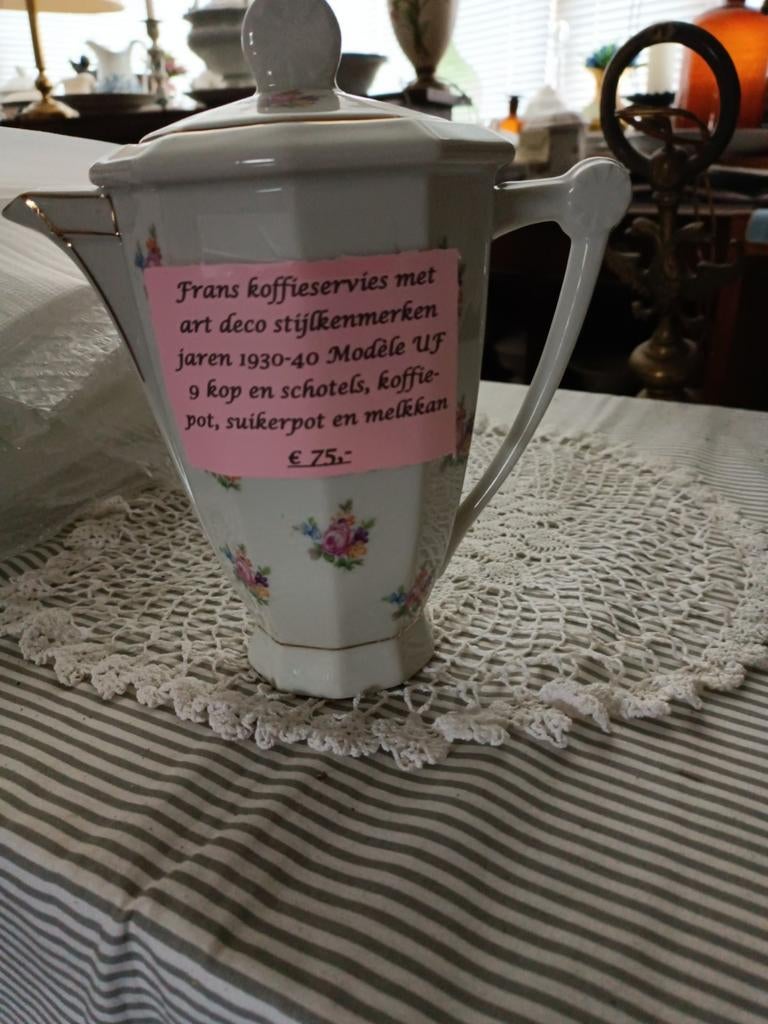 Frans Art Deco koffie servies, Antiek en Kunst, Antiek | Servies compleet, Ophalen