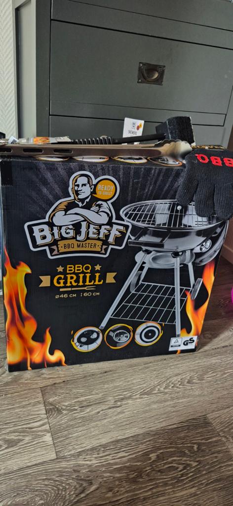 Big Jeff BBQ Grill Master met accessoires - Nieuw in doos, Tuin en Terras, Gasbarbecues, Nieuw, Ophalen of Verzenden