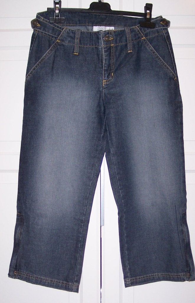 Spijkerbroek Jeans Driekwart Blauw S 36 ( Jool ), Ophalen of Verzenden, Zo goed als nieuw, Blauw, W28 - W29 (confectie 36)
