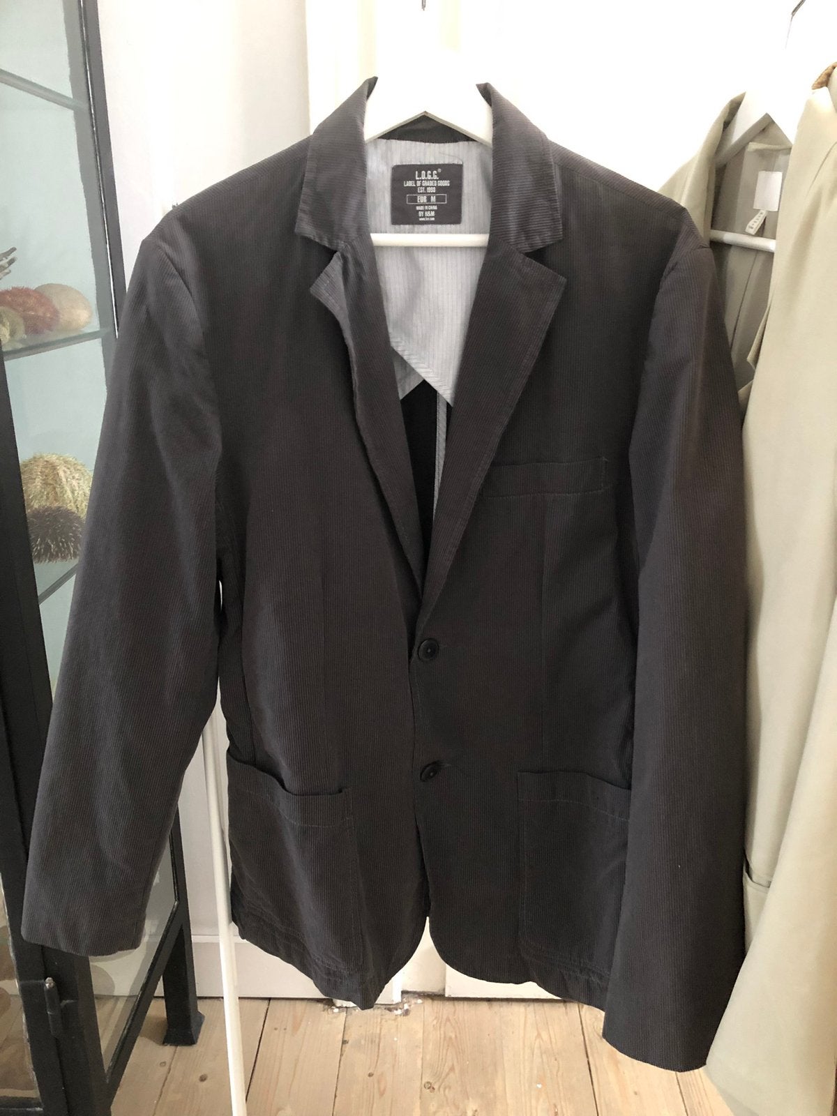 BLAZER COLBERT VEST GRIJS GESTREEPT, Ophalen of Verzenden, Zo goed als nieuw, Maat 48/50 (M), Grijs