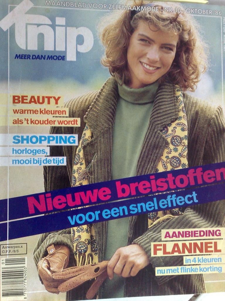 Knipmode kledingpatronen oktober nr. 10 / 1986, Verzenden, Gebruikt, Vrouw, Knipmode