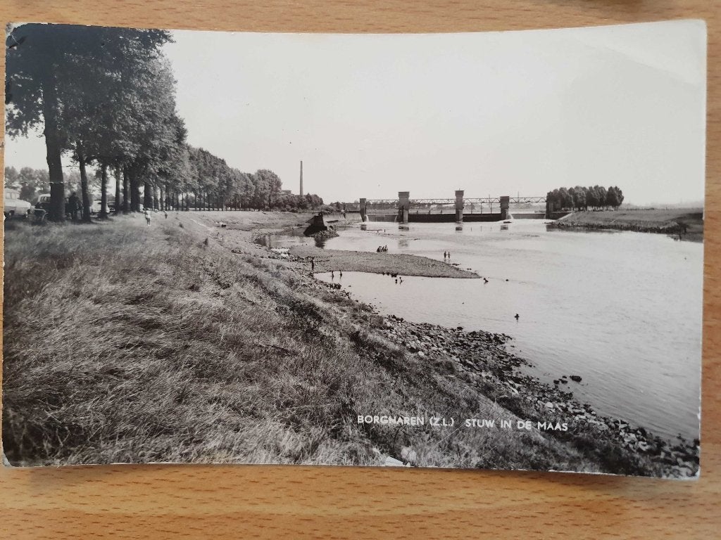 ansicht BORGHAREN stuw, Ophalen of Verzenden, Voor 1920, Limburg